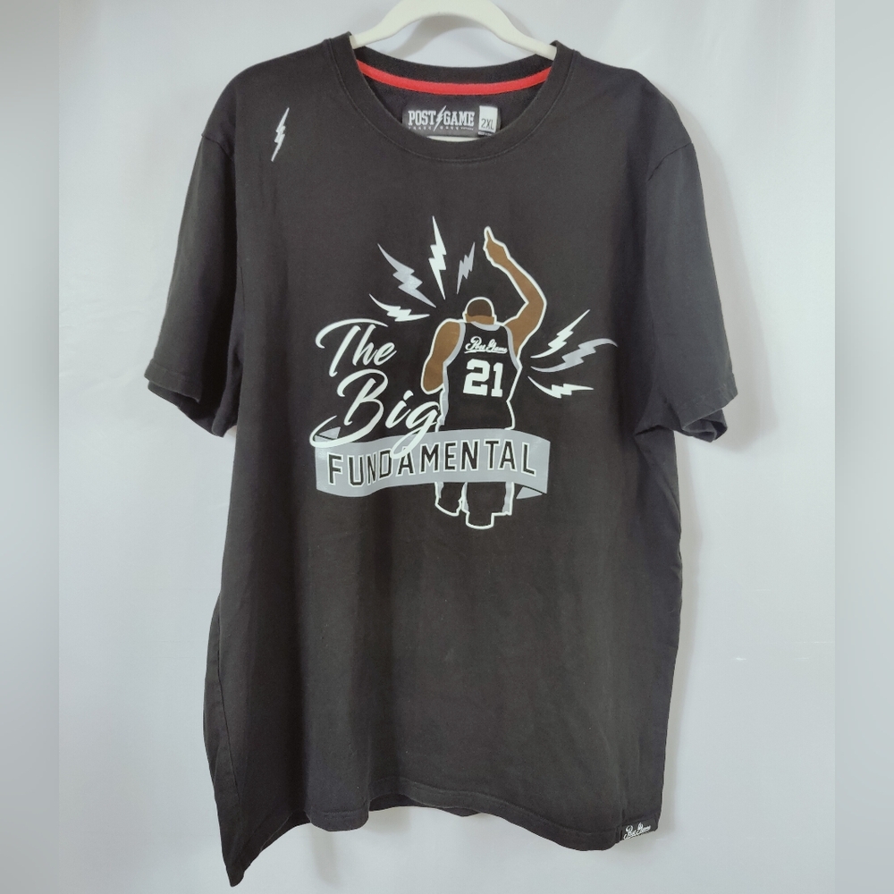 Post Game Men's 'The Big Fundamental" Basketball Graphic T-shirt, 2XL